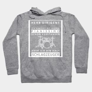 Schlagzeuger Pianissimo Hoodie